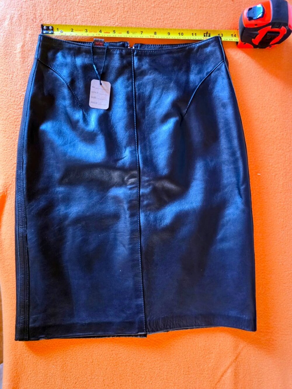 Danier Italian Leather Black Pencil Skirt NWT Size 2